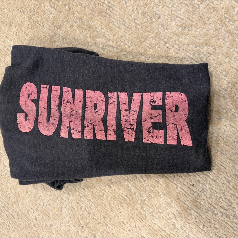 Kids Black Sweatpants with Pink Logo